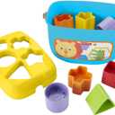 Fisher-Price Stacking Toy Baby's First Blocks Set of 10 Shapes for Sorting Play for Infants Ages 6+ Months