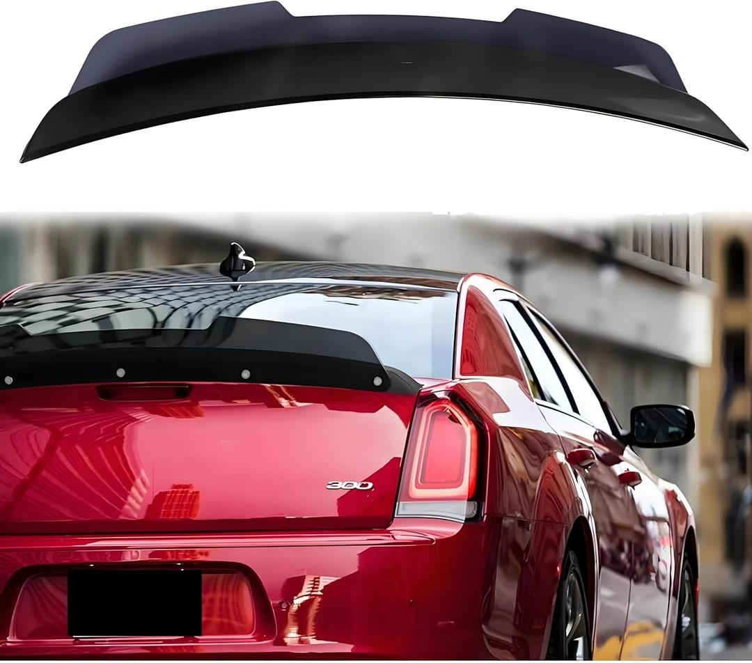 Rear Trunk Lip Spoiler Wing Wickerbill Compatible with Chrysler 300 300c 300s 2011-2023 Duckbill Accessories