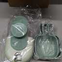 Kenond 35oz Hanging Automatic Pet Food Water Dispenser, Auto Gravity Pet Feeder and Waterer Set, Cage Cat Food Bowl Dog Feeding Station for Puppy and Kitten Rabbit Chinchilla Hedgehog Ferret (Green)