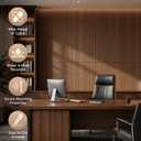 RITOLLO 6-Pack Wood Slat Wall Panels, 46.5 Sq Ft Coverage, Walnut, 47.2" X 23.6"