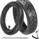 8.5 Inch Tire & Inner Tube, 50/75-6.1 Scooter Replacement Tire for Gotrax Gxl V2/XR Xiaomi M365/Pro/1S Electric Scooter, 8 1/2 X2 Thicker Inflatable Front and Rear Replacement Wheels (1 Set), 8.5x2 Tire & Inner Tube