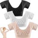Zhanmai 3 Pcs Underarm Sweat Vest Armpit Sweat Proof Pads for Under Armpits Underarm Proof Pads for Women (M)