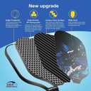 Pickleball Paddles Set of 2/4, USAPA Approved Carbon Fiber Surface Pickle Ball Set - 14mm PP Honeycomb Core of Lightweight Pickleball Rackets -Suitable for Beginners' Training and GameBlue
