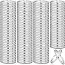 Paxcoo 100 Pack Keyrings, Split Key Rings Bulk for Keychain and Crafts (1 Inch)