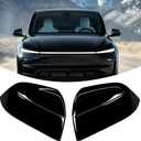 Side Mirror Cover,for Tesla Model Y Turn Signal housing Cover Sets car Accessories Bright Black（Not Fit 2025 Juniper）1pcs