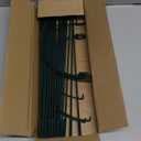 Detachable Plant Support Stakes 6 Pack, Half Round Garden Stake, Plant Stakes Cage Metal Ring Border for Indoor & Outdoor Plants, Peony, Tomato, Hydrangea(10" W x 16"-31" H)