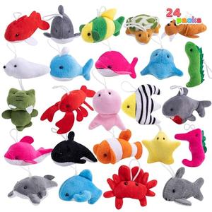 JOYIN 12Pcs Mini Sea Animal Plush Toys, 3” Stuffed Sea Animal Bulk for Kids Birthday Party Favors, Basket Stuff, Pinata Fillers, Goodie Bag Fillers, School Prizes, Valentine's Day Party Supplies