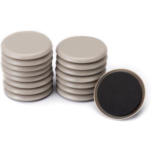 CO-Z Furniture Sliders - 16 Pack, 3 1/2" Reusable Furniture Sliders for Carpet, Heavy-Duty Furniture Gliders Movers for Hardwood Floors, Plastic Moving Pads for Heavy Furniture, Floor Protectors