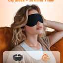 Graphene Times Heated Eye Mask, Cordless Heat Eye Compress for for Dry Eye Stye Relax Eye Strain, Portable Electric Warm Eye Mask for Blepharitis, Chalazion, Eye Fatigue or MGD