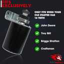 Starter Motor Replaces for John Deere Gx85 92H 107H D125 D130 D140 D155 D160 S120 S130 S140 S160 S170 S180 MIA13038 Riding Lawn Mower Tract