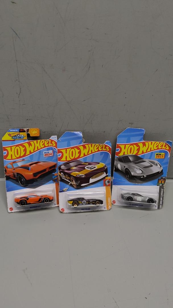 Pack Of 3 Hot Wheels Cars (Ravenger S/T, EL Segundo Coupe, Fast Felion)