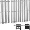QuliMetal 66089 Grill Grates for Weber Genesis 2 E-410/E-415/E-435, Grill Parts for Weber GS4 Genesis II/LX E-440 Series Gas Grills, 18.7" Stainless Steel Replacements for Weber 66089 66097