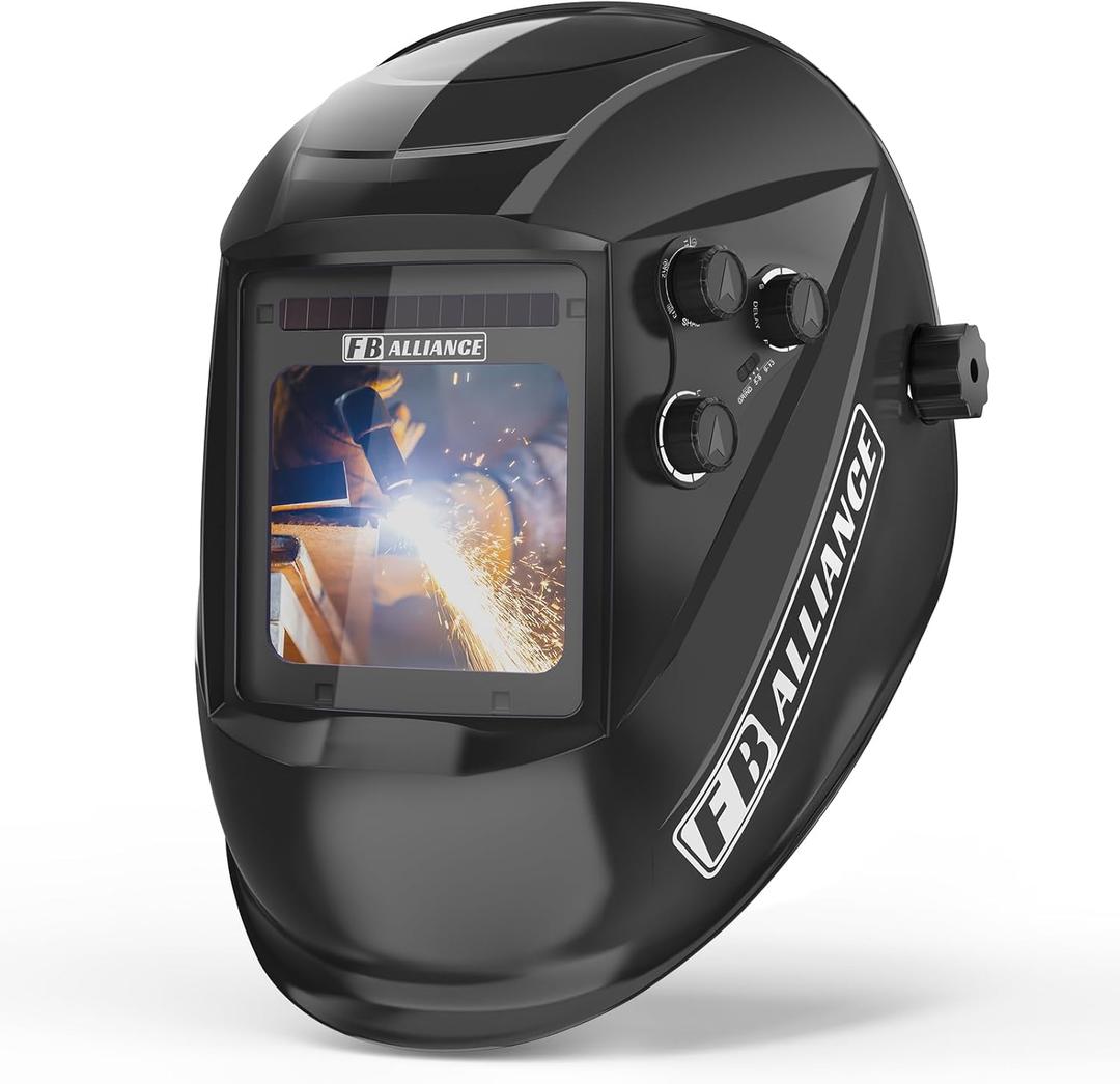 3.94”×3.82” Large Viewing Welding Helmet, True Color Auto Darkening Welding Helmet, Solar/ Rechargeable Battery Power Welding Hood With 4 Arc Sensor, Wide Shade 4/ 5-9/ 9-13 Welding Mask For TIG MIG ARC