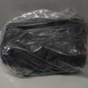 Vrtisa 110L Expandable to 140L 32” Foldable Oxford Soft-Sided Rolling Duffle Bag with 2 Heavy-Duty Wheels, 3 Large Compartments, Adjustable Shoulder Strap and Attached Organizer Pouch, Navy Blue