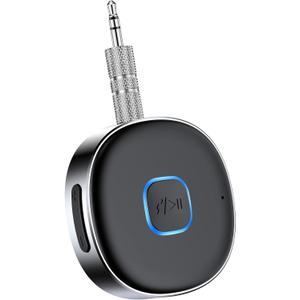 Bluetooth Receiver, LAICOMEIN Portable 3.5mm Aux Car Adapter, Bluetooth Wireless Audio Receiver for Car/Home Stereo/Wired Headphones/Speaker, 16H Battery Life