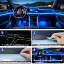 5 in 1 Car Led Strip Lights with App Control, RGB Colors Interior Car Lights, Ambient Led Lighting Kit, 4 Light Flashing Modes, USB Neon Accessories for Doors, Center Console