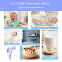 Forehead Thermometer, Adult Children Infant Non-Contact Infrared Thermometer with Fever Alarm, Silent Mode and Memory Function, for Measuring Body Temperature, Object Surface Temperature