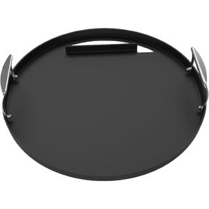 Weber RustResistant 22" Round Griddle Insert PreSeasoned Carbon Steel with Handles, EdgetoEdge Cooking Surface, Fits 22" Weber Kettle Grills