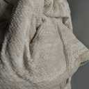 Flannel Fleece Queen Comforter Set - Furry Linen Leaves Pattern Faux Fur Bed Set, Winter Ultra Soft Fuzzy Comfort Set, Velvet Bedding Set for Bed with 2 Pillow Cases (Queen(88"x88"))