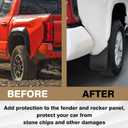 Muslogy Mud Flaps Splash Guards Compatible with Toyota Tacoma 2024 2025 2026 Accessories Front and Rear Mud Guards 4PCS No Drilling Fender Mudguards Kit with Hardware Accessories(Extra Large Version)