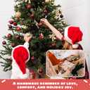 Sloth Ornament - Sloth Ornaments for Christmas Tree, Animal Ornaments - Animal Lovers Gifts for Women - Christmas Crochet Ornament & Card