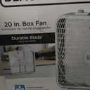 BLACK+DECKER Box Fan with 3 Speed Settings, 20 Box Fan with Carrying Handle, Rotary Knob and Recessed Cord Storage, Portable Fan and Cooling Fan for Home, Office, Garage, Basement & More