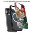 LUMARKE for iPhone 14 Pro Case,Cute Floral Cover,Wireless Charging