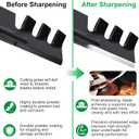 Grasscool S100 42 inch Mower Mulching Blades Replace John D-eere GY20850 for D130 D105 D110 D100 D125 E100 LA125 LA115 LA105 42'' Deck Lawn Tractor Riding GX22151