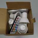 ILC GU10 LED Light Bulb, 40 Watt Equivalent Color Changing 12 Colors 5W Dimmable Warm White 2700K RGB LED Light Bulbs with Remote Control (Pack of 4)