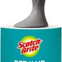 4 PACK Scotch-Brite Pet Hair Pickup Extra Sticky Lint Roller, Designed for Removing Fur + Fluff on Couches, Clothes, Dog and Cat Beds, & More, 1 Pack, 95 Easy-Tear Adhesive Sheets Total