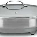 Cuisinart CSK-150 1500-Watt Nonstick Oval Electric Skillet,Brushed Stainless 18 IN