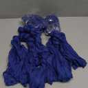 6 Pack Royal Blue Cheesecloth Table Runner, 17 x 108 inch, Semi Sheer Boho Cheese Cloth Fabric Table Runner Bulk for Wedding, Birthday, Party, Holiday, Home Decor (Royal Blue)
