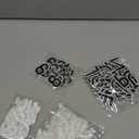 144Pcs Iron on Letters and Numbers Patches, Black and White Iron on Letter Patches,Adhesive Alphabet Embroidered Patch A-Z,Numbers 0-9 Applique for Clothes, Dress, Hat, Socks, Jeans, DIY Accessories (BK+WT)