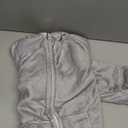 rrhss Boys Fleece Hooded Onesie Pajamas Kids Long Sleeve Zip-Front One Piece Sleepwear, Gray, 12Y