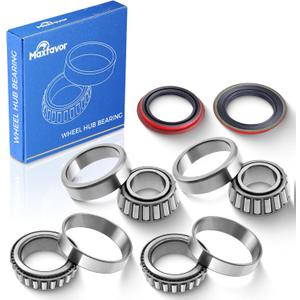 Maxfavor 6PCS Front Wheel Bearing & Seal Kit Assembly Fit for 1997-2009 Ford Explorer Ranger B2300 B2500 B3000 B4000 Mercury Mountaineer RWD Wheel Hub Bearing Seal