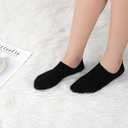 GUUNIEE No Show Socks Womens 4 or 6 Pairs Black Invisible Liner Non Slip Low Cut Socks Thin Short Ladies