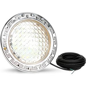120V Pool Light for Inground Pools, 10 Inch LED Pool Lights with 50FT Cord, Underwater Swimming Pool Lights Suitable for 10 Inch Wet Niche, Input AC120V, 35W, White Light Pool Light