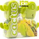 Joie Cactus Taco Holders, Sturdy Stands Keep Hard Shells Upright, Protect Crunchy Shells from Breaking or Spilling, Fill Tacos Hands-Free, Cute Kitchen Gadget, BPA-Free, 4 Count