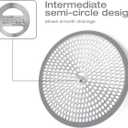 LEKEYE Shower Hair Catcher Drain Protector Strainer-Steel & Silicone 2 Pack