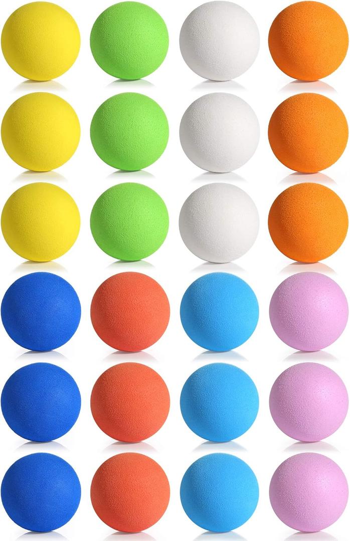 Pllieay 2.4 Inch Soft Foam Balls, Lightweight Mini Indoor Toys Play Balls for Safe Fun, Birthday Party for Boys and Girls