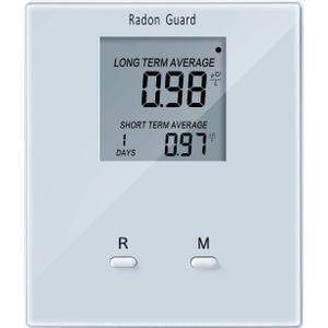 Home Radon Detector, Portable Radon Meter, Elifecity Long and Short Term Home Radon Monitor, Battery-Powered, Easy-to-Use