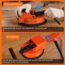 Floor Gap Fixer Tool, Heavy Duty Floor Gap Fixer Suction Cup Tool with Adjustable Height Setter, Enhanced Vacuum Suction Cup, Flooring Gaps Repair Tool for Laminate, Vinyl, Wood & Tile Flooring