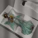 Solar Fairy Garden Statue Decor - 10 Inch Leaf Angel Girls Resin Waterproof Home Decoration with Hummingbird LED Lights for Bedroom Balcony Table Yard Patio, Gifts for Women Mom Grandma Birthday