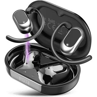 Helix True Wireless Air Open-Ear Earbuds wit LCD Display Charging Case