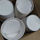 100 PCS 85 oz Disposable Paper Popcorn Buckets with Paper Lids