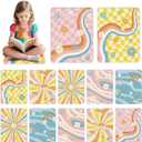 12Pcs Carpet Squares for Classroom,Classroom Sitting Floor Seats,16.5 * 12.5inch Rainbow Classroom Decor sit Spots,Non-Slip Floor Cushion Educational Area Rug for Kindergarten Preschool Playroom