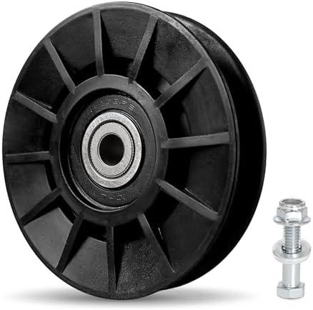 194326 V-Idler Pulley Compatible with Craftsman Mower, Drive V-Groove Idler Pulley Compatible with Hus qvarna AYP YT3000 YET4000 4500 GT6000 YTH21K46 Lawn Mower with 42" 54" Deck, Replace 532194326