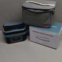 Cordless Electric Lunch Box for Adults, 18000mAh Rechargeable Portable Self-Heating Lunch Box Food Warmer, 1.5L(6 Cups) Container for Outdoor, Work, Office, Camping, TravelBlcakBlue (Large)