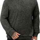 Mens Stretch Athletic Sweatshirt Long Sleeve Comfy Breathable Top for Men Casual Cozy (Charcoal Gray,Small)