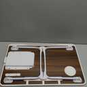 Laptop Bed Table, Laptop Desk for Bed, Foldable Laptop Bed Desk with USB Charge Port, Handle, Desktop Card Slot, Cup Slot, Side Drawer, Portable Laptop Table for Bed Eating Reading Working (Pink)